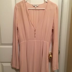& Other Stories Blush Pink Button Dress